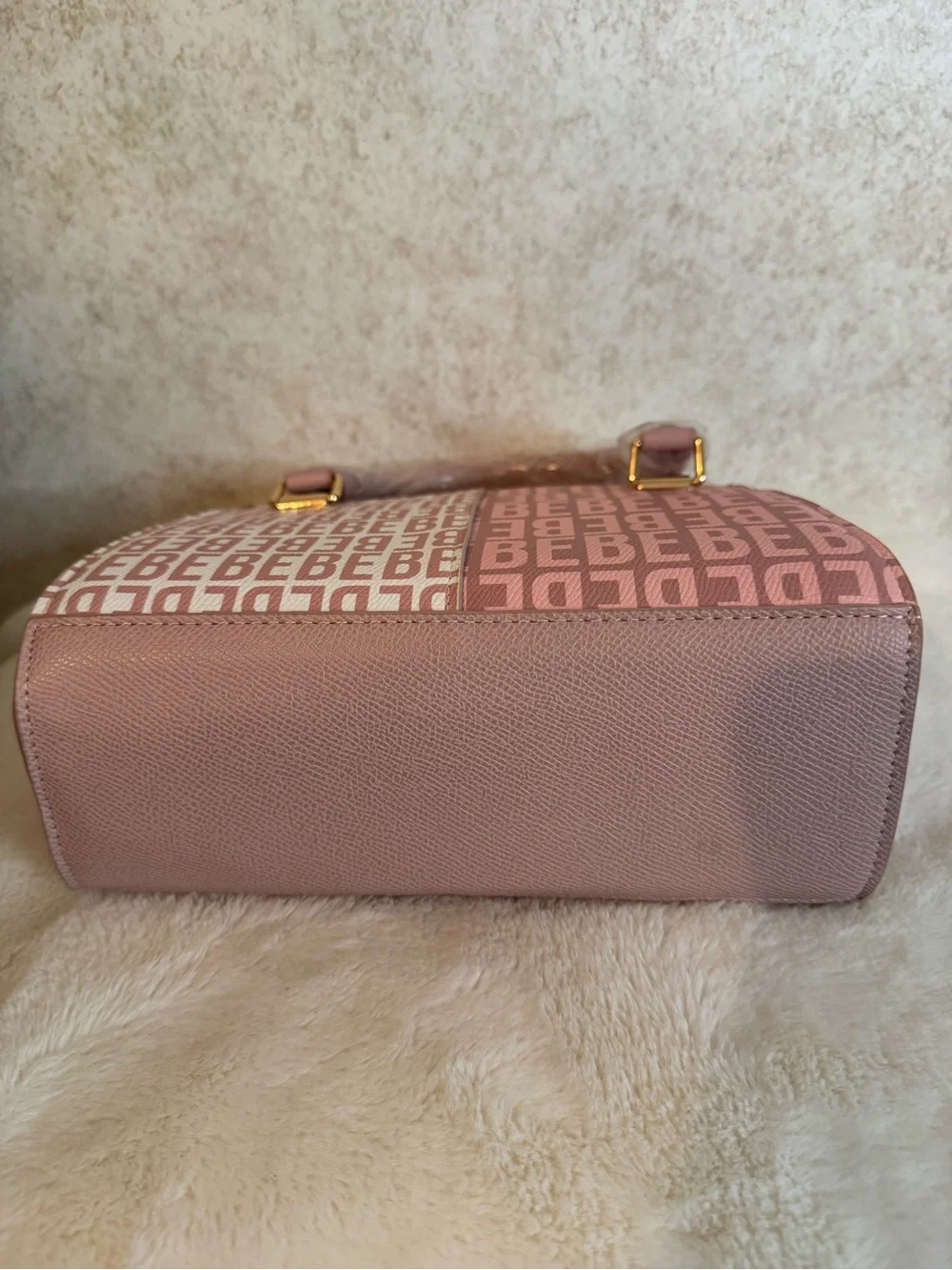 bebe Pink Ailey Logo Tote Bag